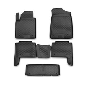 Infiniti QX56 Floor Mats - Omac - Rubber TPE - Black - 2010